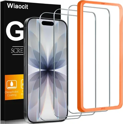 Wiaocit 3 Pack Tempered Glass Screen Protector iPhone 17