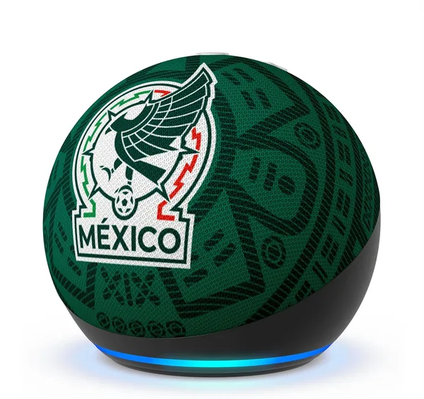 Echo Dot de edición limitada con licencia oficial de la Selección Nacional de México (modelo más reciente): incluye Acceso Anticipado de Alexa+