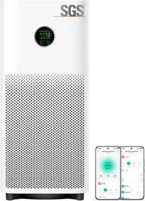 Purificatore d'aria Xiaomi Smart 6 - Per stanze fino a 87 m² | CADR 443m³/h, elimina il 99.97% di polvere e allergeni