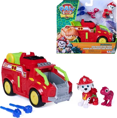 Paw Patrol - Véhicule Pompiers avec Figurine Marcus et Lance-Projet 20cm | Best Deal