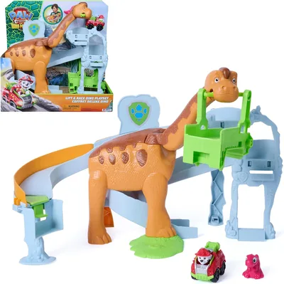 PAW PATROL Dino Movie Pup Squad Lift & Race Playset