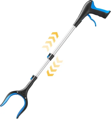 FGRHY Reicherteleskopierer, 5-stufige Greifvorrichtung (60-104 cm), leichtes Greifgerät und Müllgreifer für die Aufnahme von Gegenständen