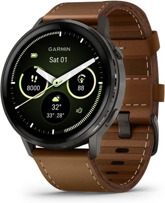 Garmin Venu® 4 Brown Leather Smartwatch - 8% Off