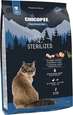 Chicopee HNL Sterylizowana karma sucha dla kotów, 8 kg - Najlepsza oferta