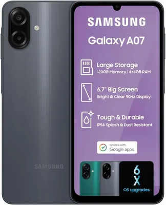 Samsung Galaxy A07 4GB+128GB Black Best Deal