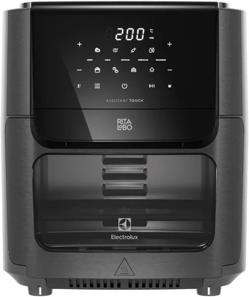 Air Fryer Electrolux Forno 5 em 1 12L 1700W Digital 1 Bandeja Antiaderente 5 Modos 7 Receitas Programadas Aviso Sonor