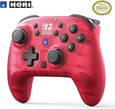 任天堂ライセンス商品 ワイヤレスホリパッド TURBO for Nintendo Switch 2 ルビーマゼンタ コントローラー 【連射/連射ホールド機能搭載】ベストプライス