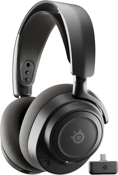 SteelSeries Arctis Nova 7 Wireless Gen 2 Gaming Headset - Real-Time App Control, 50+ HR Play, Neodymium Drivers, Mix 2.4GHz/Bluetooth