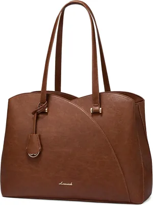 Sac à main LOVEVOOK pour femme, grand sac professionnel 15.6 pouces, en cuir synthétique, sac fourre-tout pour le travail et les affaires