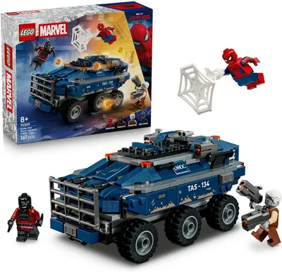 LEGO Marvel: Pościg Spider-Mana za więźniarką 76349 - Zabawka konstrukcyjna z superbohaterem, 4 minifigurki, prezent dla chłopca - *Najlepsza cena*