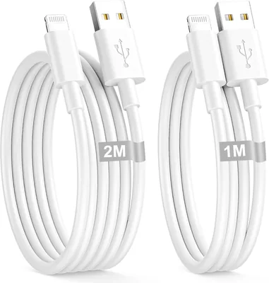 USB to Lightning Cable 1M+2M MFi Certified Fast Charging Best Deal