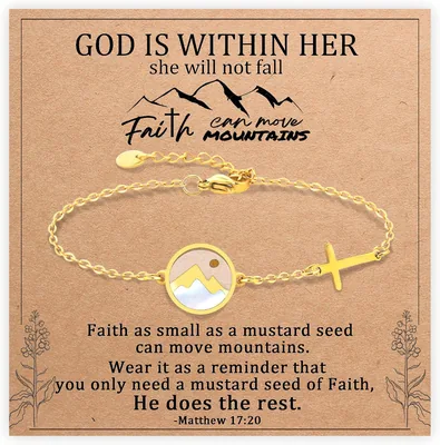 Sereney Mustard Seed Baptism Bracelet - Christian Jewelry