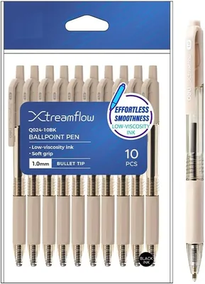 Deli Ballpoint Pen 1.0mm Black Ink 10 Pcs Best Deal