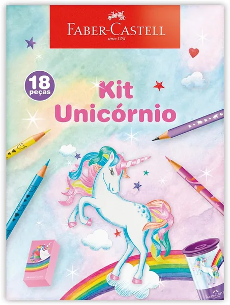 Kit Unicórnio Faber-Castell 370516, 18 Peças, Edição Limitada | Melhor Oferta