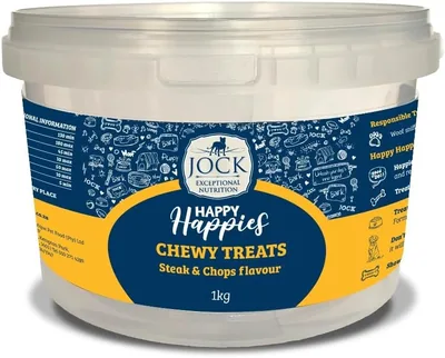 JOCK Happy Happies Steak & Chops Dog Treats 1kg Best Deal