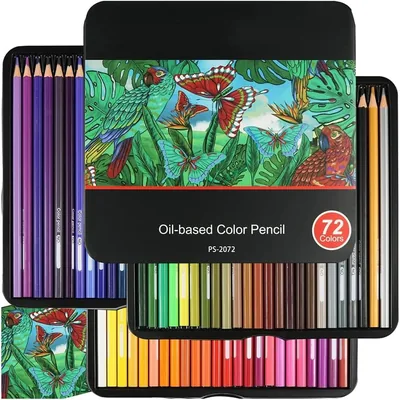 72 Colouring Pencils Oil Based Set - 15% Off