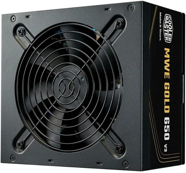 COOLER MASTER FONTE COOLER MASTER ATX 3.1 650W MWE GOLD 650 V3 PFC ATIVO 80 PLUS GOLD COM CABO DE FORCA GARANTIA 5 ANOS