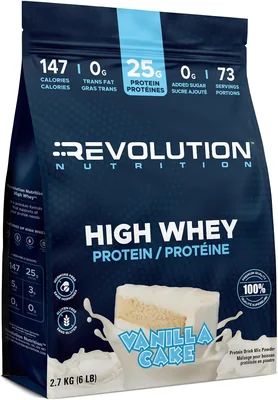 Revolution Nutrition High Whey Protein Powder 6LB