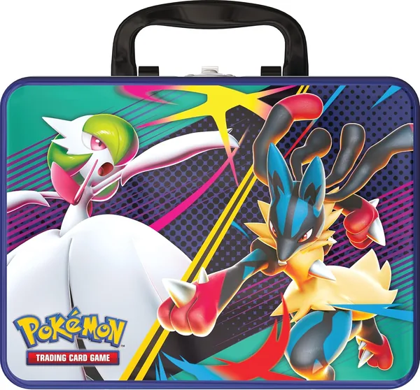 Pokémon: Custodia Collettore Mega Gardevoir & Lucario - 3 carte holografiche + 6 confezioni espansive