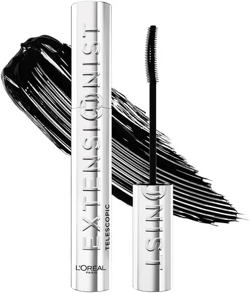 Máscara de Pestañas L'Oréal Paris Extensionist, Efecto Alargamiento y Definición, Lavable 24h, Negro (Para Pestañas Hasta 5mm Más Cerca de Tus Cejas)