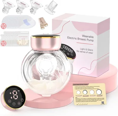 NOMEY 35-EN-1 Extractor De Leche Eléctrico Portátil Manos Libre Silencioso, Kit Saca Leche Perfecto Con Batería De Mayor Dura - Mejor Precio