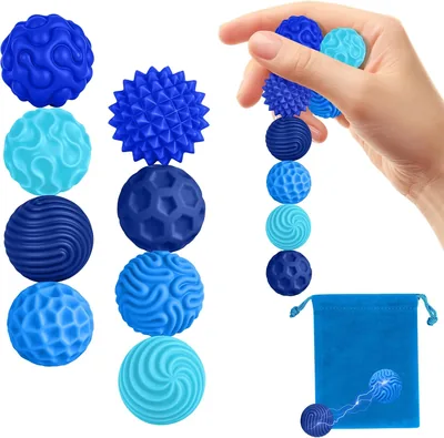 Zingbee Pack mit 8 magnetischen Fidget-Spielzeugbällen, Silikon-Magnetkugeln, Anti-Stress-Spielzeug für Erwachsene und Kinder, Sensory