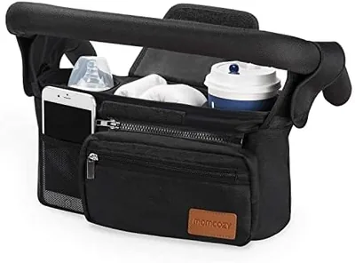 Momcozy Universal Stroller Organizer - Insulated Cup Holder & Detachable Phone Bag, Best Deal