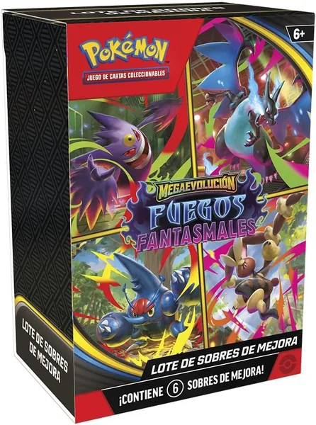 Pokémon: JCC Pokémon Megaevolution Enhancement Packs-Ghost Fires (6 Upgrade Envelopes)