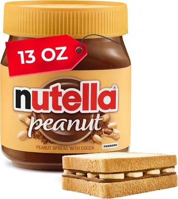 Nutella Peanut Chocolate-Hazelnut Spread, 371 g Jar | 63% Off