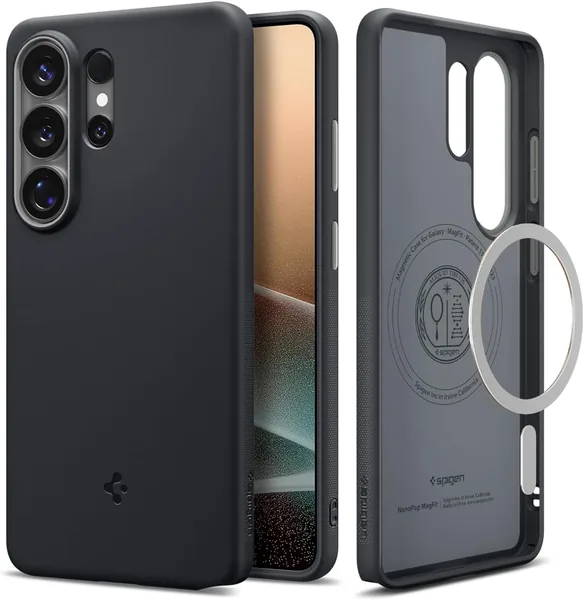 Spigen Nano Pop MagFit for Samsung Galaxy S26 ULTRA case cover Black Sesame