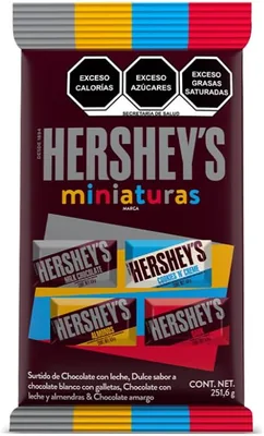 Hershey's - Miniaturas Bolsa Surtida 251.6 g - Chocolates en Mini Presentación: Leche, Almendra, Cookies 'n Creme y Chocolate