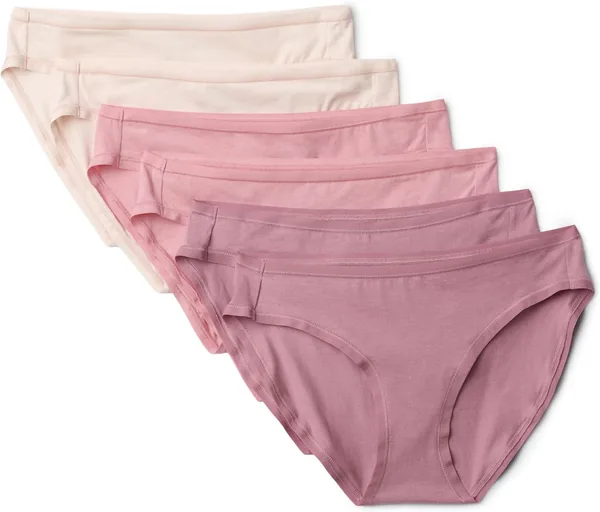 Raw title: Amazon Essentials Women's Breathable Cotton Bikini Brief Underwear with Full Coverage, Multipacks