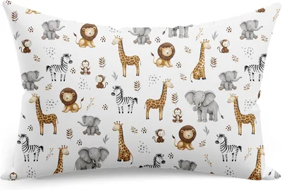 Cuscino decorativo PinkZebra, 50x70 cm, cotone al 100%, certificato Oeko-Tex, con cerniera, Safari 1 - Miglior Affare