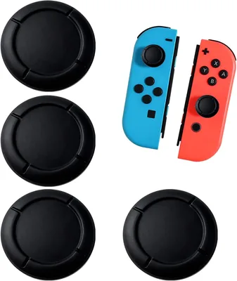 4 stuks Joystick Hoesjes, Vervangingshoesjes voor Switch Joycon Controller, Silicone Joystick Hoesjes voor Nintendo Switch