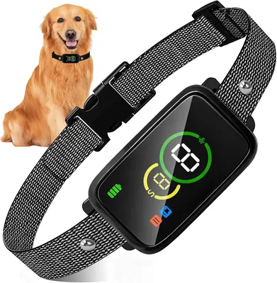 Collar Antiladridos FAYCUCHO para Perro, Entrenamiento con Pantalla 7 Sensibilidades Ajustables - 13% de Descuento
