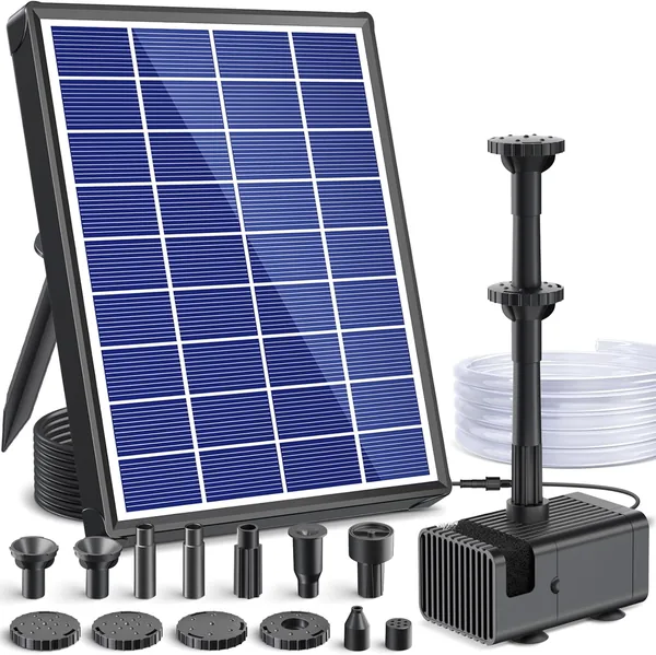 POPOSOAP Solar Fountain for Outdoors