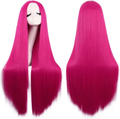 Colorful Panda Wigs Long Straight Synthetic Hair Cosplay