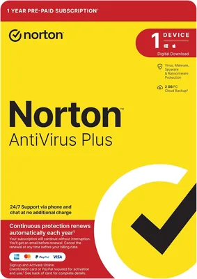 Norton AntiVirus Plus 34% Off - Antivirus Software