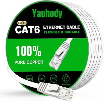Yauhody Cat6 Ethernet Cable 5-30m, RJ45 Patch Leads