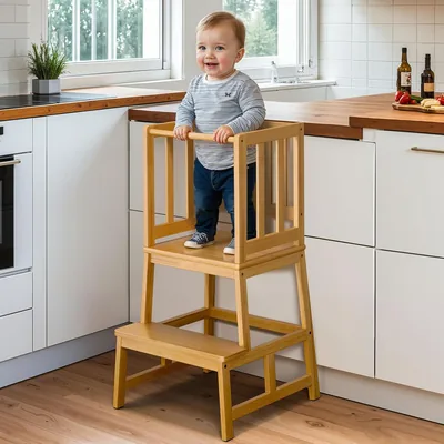 COSYLAND Lärktorn från 1 år - Montessori Lärntor för Barn - Trygg Lärktorn från 2 År - Stabil Barngad