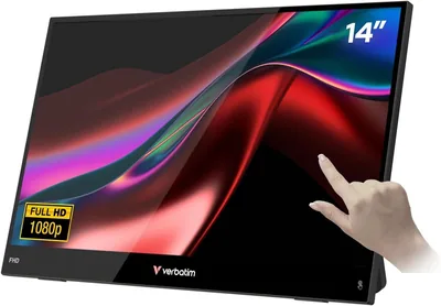 Verbatim 14" FHD Touch Monitor Black
