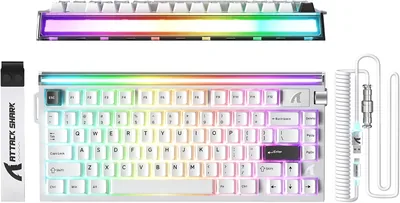 ATTACK SHARK R85 HE 75% Gaming Keyboard Wired C01ULTRA LED Cable Magnetic Switch 5 Layers Multifunctional Software R