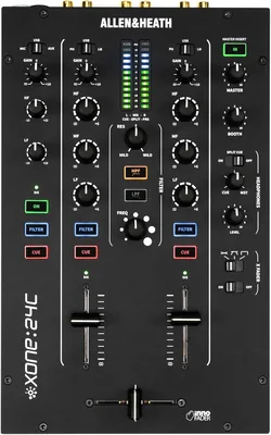 XONE: 24C - Mezclador analógico de DJ de 2+1 canales con interfaz