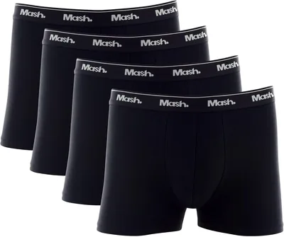 Kit 4 Cuecas Boxer Mash Algodão Cotton Respirável Masculina - Melhor Preço