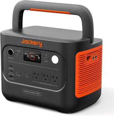 ジャッカー 携帯式電源供給器 1500 新 1536Wh、1.5時間で完全充電 | 定格出力2,000W、インスタント最大4,000W、災害時にも安心