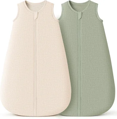 Konssy Muslin Baby Sleep Sack 0.8 TOG, 2 Pack - Best Deal