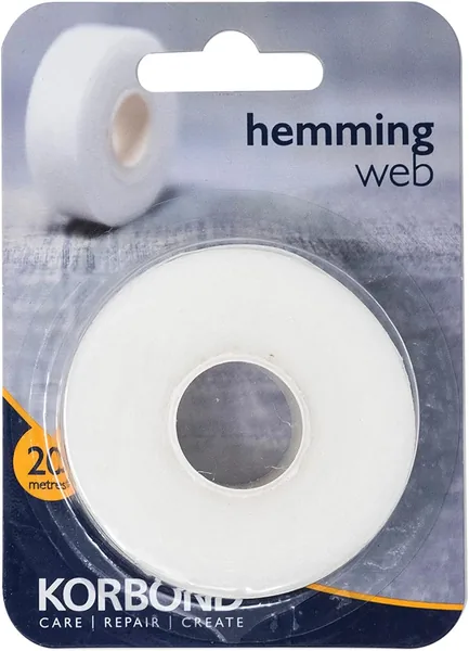 KORBOND Hemming Web 20m x 2cm White Iron On Hem Tape