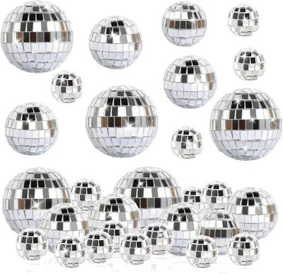 Prota 32pcs Balles de Disco Argentées Pailletées - Meilleures Offres