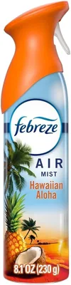 Febreze Aromatizante Hawaiian Aloha de 230g con un 50% más de ingredientes para combatir malos olores - Aroma con notas a tropical