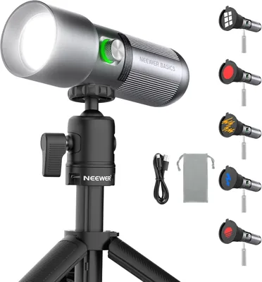 NEEWER BASICS RGB Flashlight with Tripod - 7500mAh, 10W - Best Deal